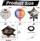 Graduation Party Balloons – 7-Piece Class of 2026 Congrats Grad Foil Balloon Set, Graduation Cap & Star Mylar Balloons for High School & College Graduation Decorations
